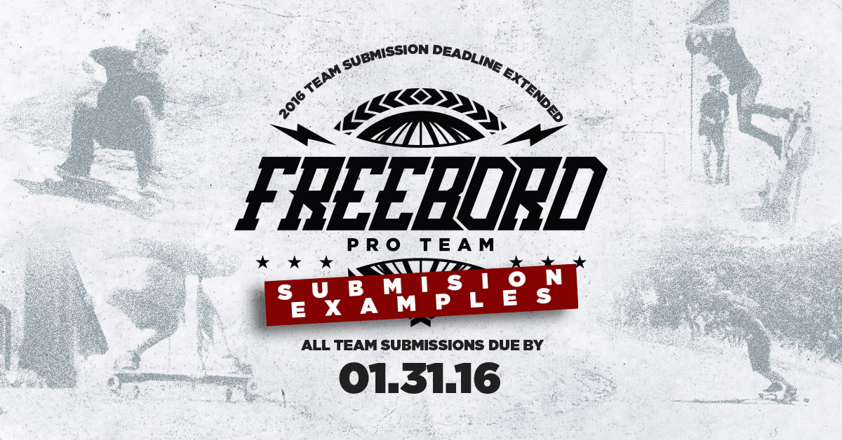 Submitting for the 2016 Freebord Team